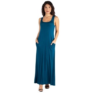 Shop Nikibiki Women's Seamless Plain Jersey Tank Dress - Overstock ...