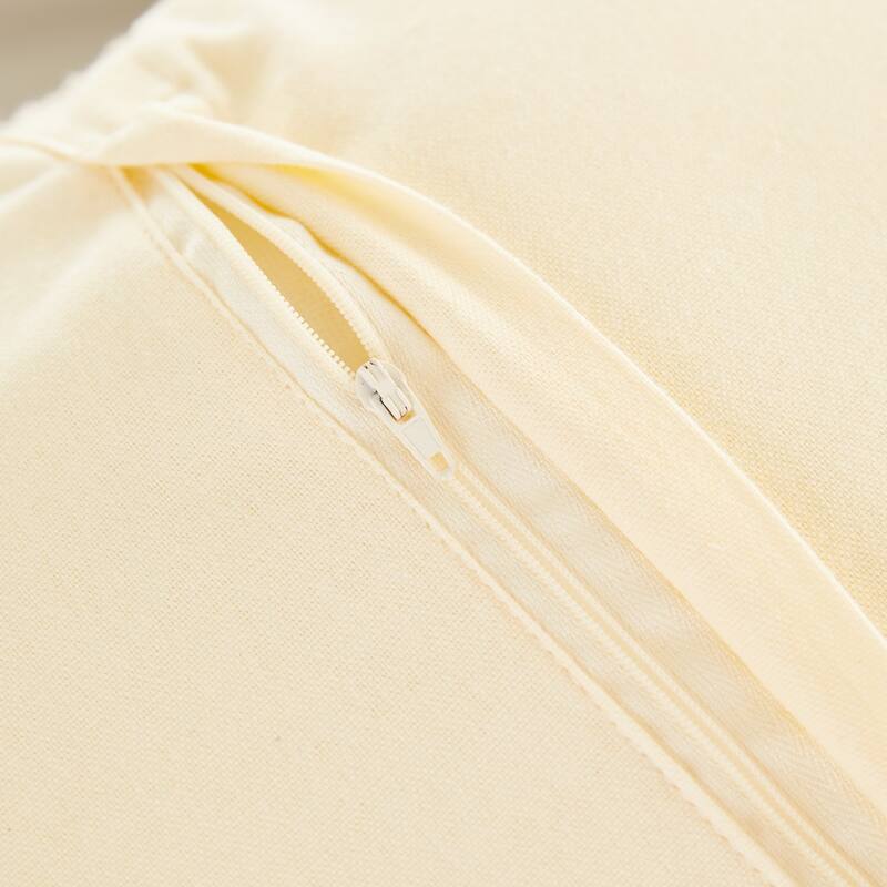 Decorative Throw Pillow w/ Eclectic Mandala Embroidery 20"