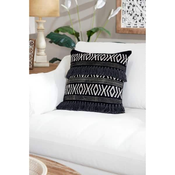 Black and White Big Bow Pillow Decorative Throw Pillow Modern Accent Pillow  – Daisy Manor