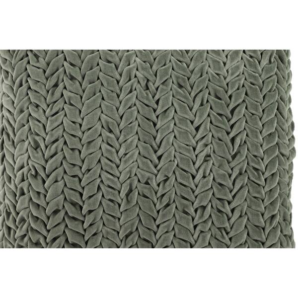 Shop Velvet Decorative Throw Pillow W Smocked Braid Pattern On