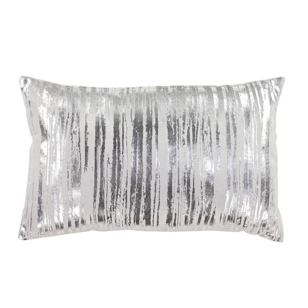 Shop Silver Orchid Bush Velvet Metallic Decorative Throw Pillow