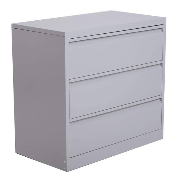 Shop 3 Drawer Steel Metal Lateral File Cabinet Free Shipping