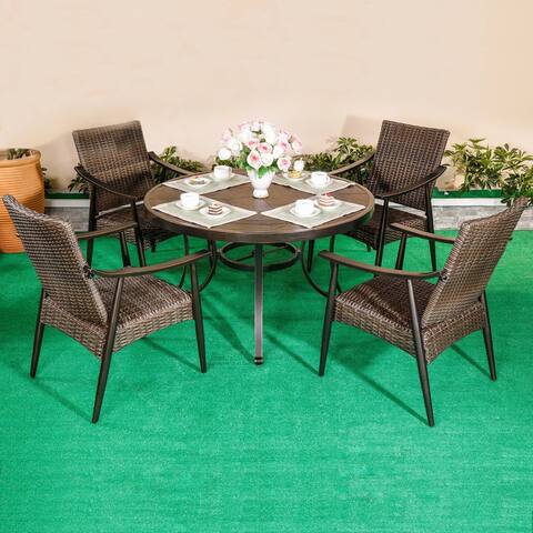 5 Piece Outdoor Dining Set Patio Furniture