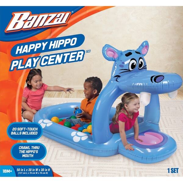 Shop Happy Hippo Play Center Inflatable Ball Pit Includes 20 Balls