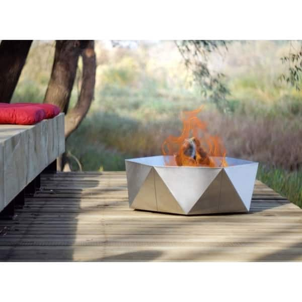 Shop Junda 30 Inch Contemporary Fire Pit Free Shipping Today