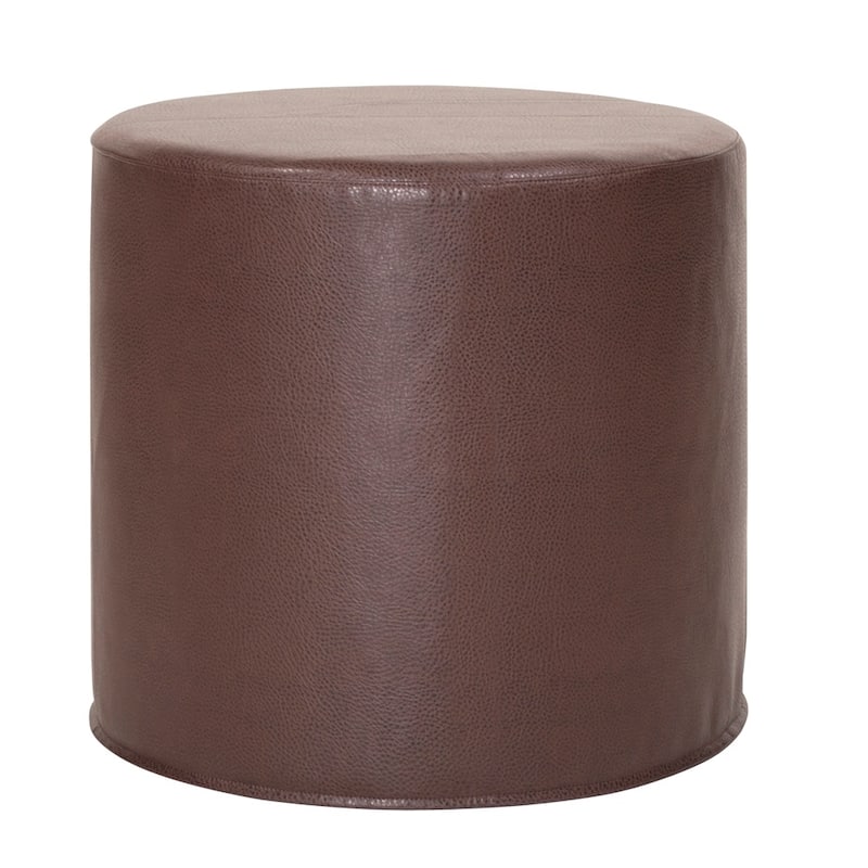 Allan Andrews No Tip Cylinder Ottoman With Cover, Glam Collection