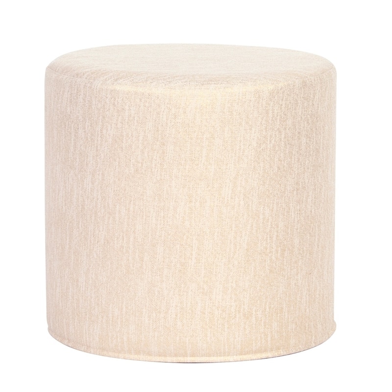 Glam Zinc No Tip Cylinder Ottoman
