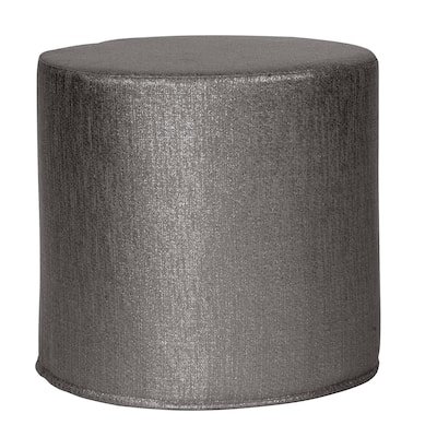 Glam Zinc No Tip Cylinder Ottoman