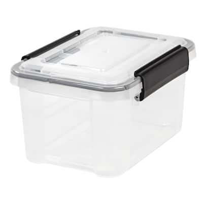 IRIS 6.5 Quart WEATHERTIGHT® Storage Box, Clear