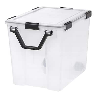 IRIS 103 Quart WEATHERTIGHT® Storage Box, Clear