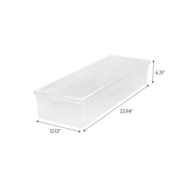 IRIS 30" Wrapping Paper Storage Box, Clear - On Sale - Overstock - 27989039