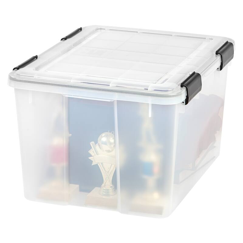 IRIS 46 Quart WEATHERTIGHT® Storage Box, Clear
