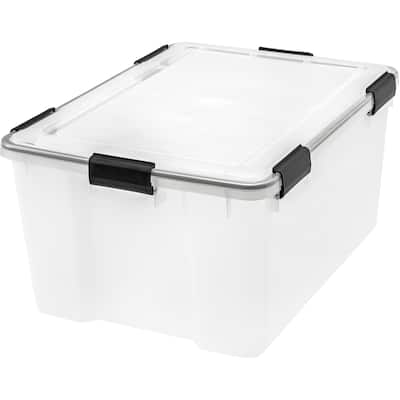 IRIS 62 Quart WEATHERTIGHT® Storage Box, Clear