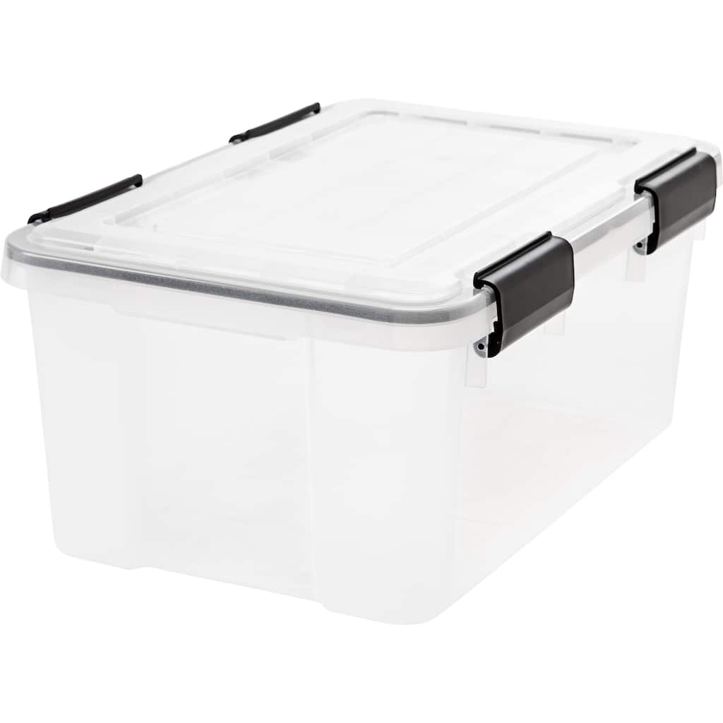 IRIS 19 Quart WeatherPro Storage Box, Clear