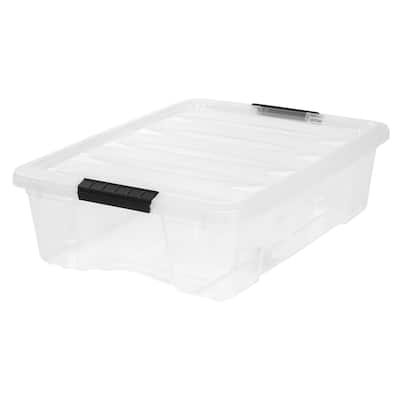 IRIS 26 Quart Stack & Pull™ Box, Clear