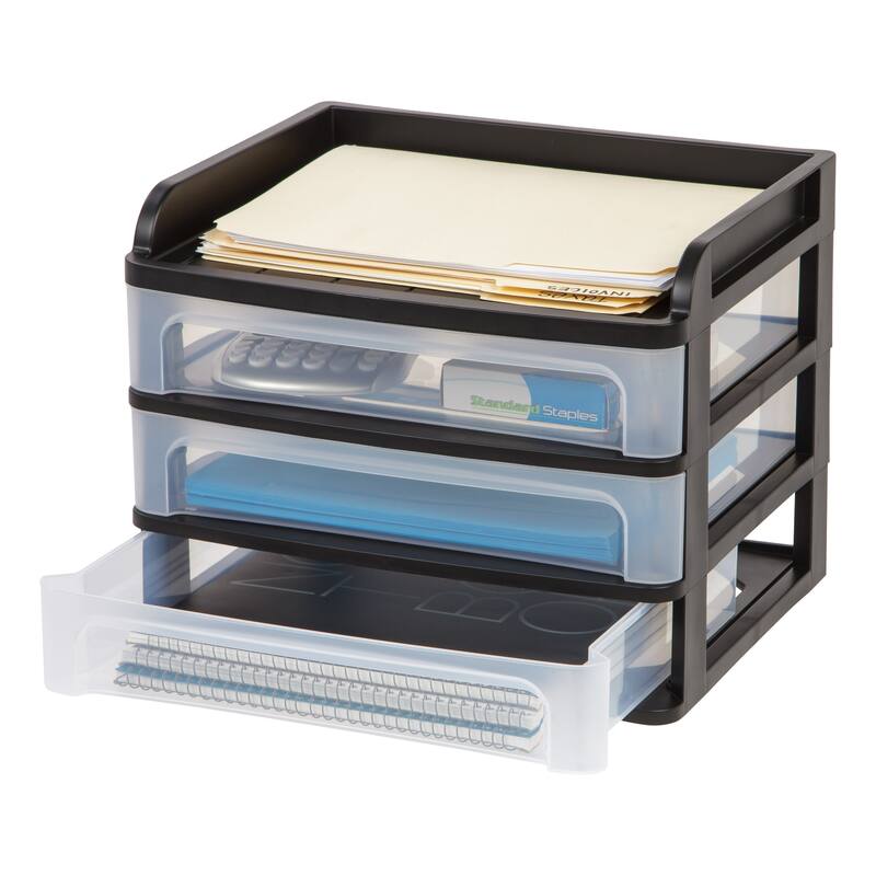 Medium Desktop Drawer System, Black