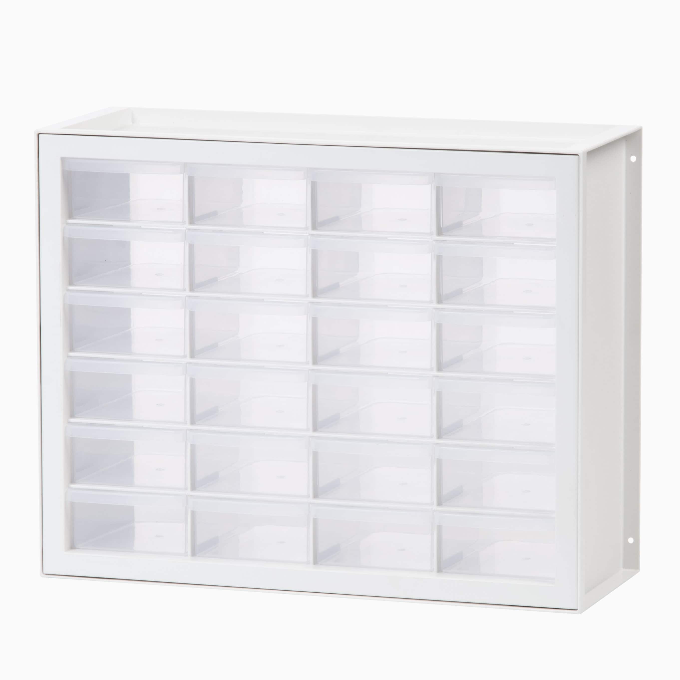 Shop Iris 24 Drawer Parts Cabinet White Overstock 27989098