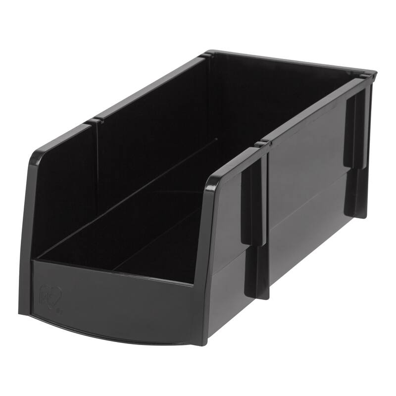 IRIS Large Bin, 8 Pack, Black