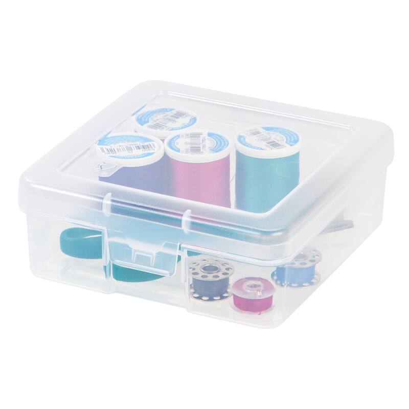 IRIS Small Modular Supply Case, 10 Pack, Clear