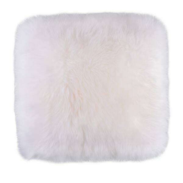 Shop Genuine Australian Lamb Wool Sheepskin Square Pillow Cover 16