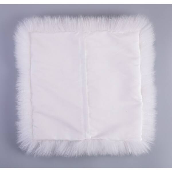Shop Genuine Australian Lamb Wool Sheepskin Square Pillow Cover 16