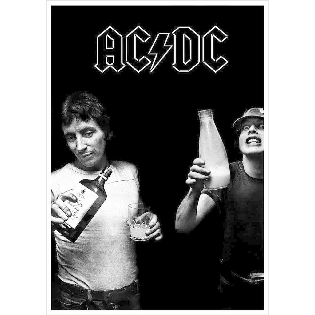 AC/DC Milk and Alcohol - Bon Scott Angus Young 34x24 Music Band Art Print Poster