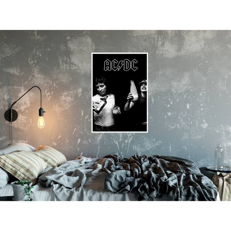 AC/DC Milk and Alcohol - Bon Scott Angus Young 34x24 Music Band Art Print Poster