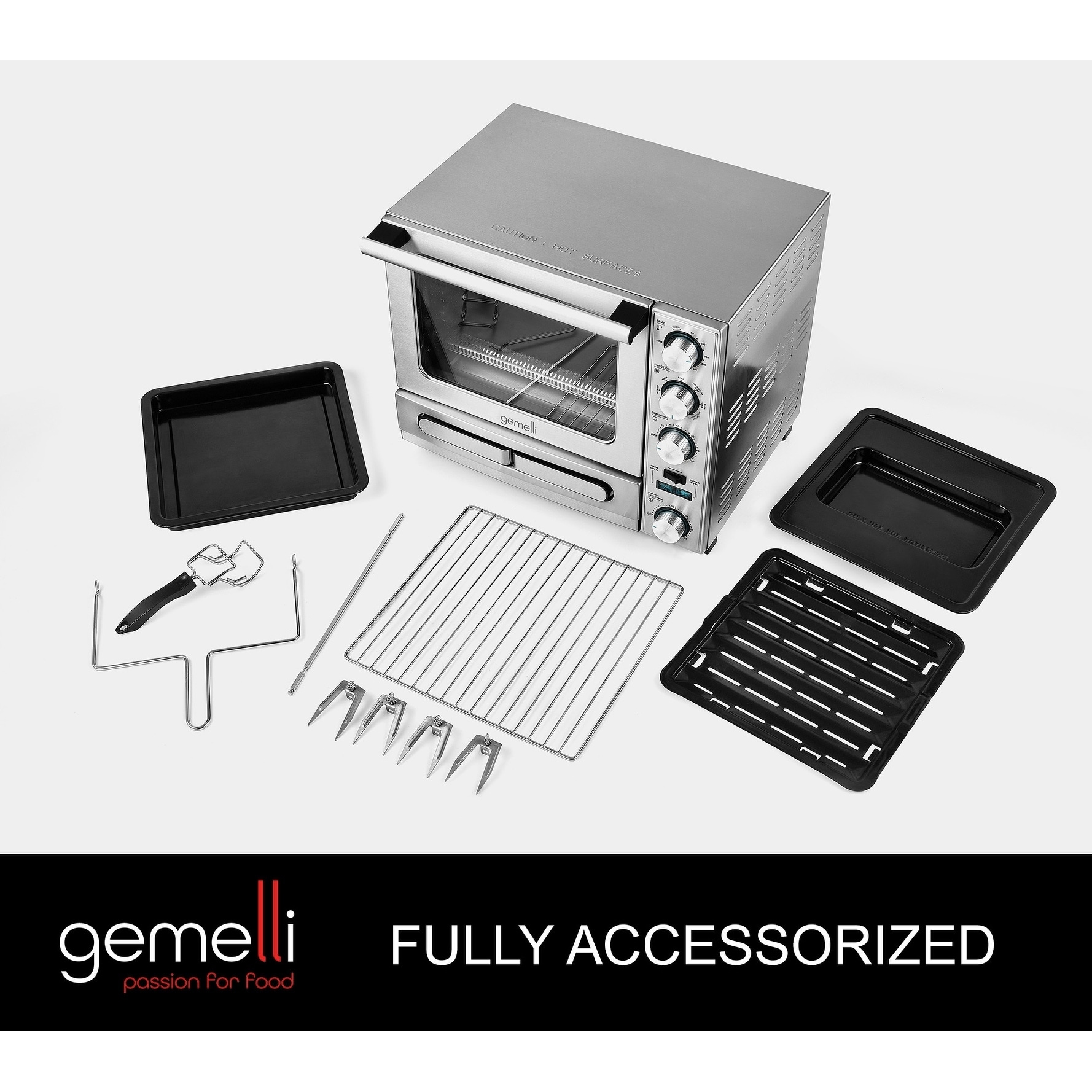 Gemelli Home Oven, Professional Grade Convection Oven with Built-In  Rotisserie, 1 unit - Gerbes Super Markets