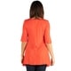 preview thumbnail 10 of 34, 24seven Comfort Apparel Elbow Sleeve Swing Tunic Top For Women