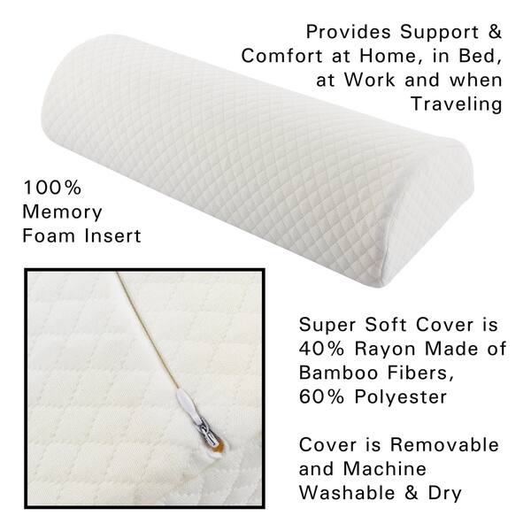 Shop Knee Pillow Ergonomic Memory Foam Half Circle Lumbar Neck