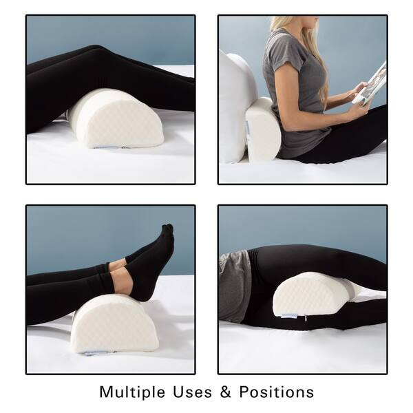Shop Knee Pillow Ergonomic Memory Foam Half Circle Lumbar Neck