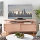 preview thumbnail 2 of 20, Simple Living Margo Mid-century Modern Wood TV Stand Blush Pink