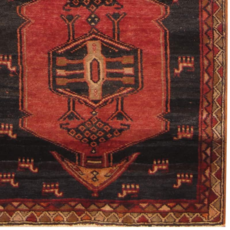 Handmade One-of-a-Kind Hamadan Wool Runner (Iran) - 3'7 x 12'6