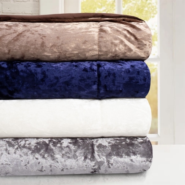 Velvet discount throw sale