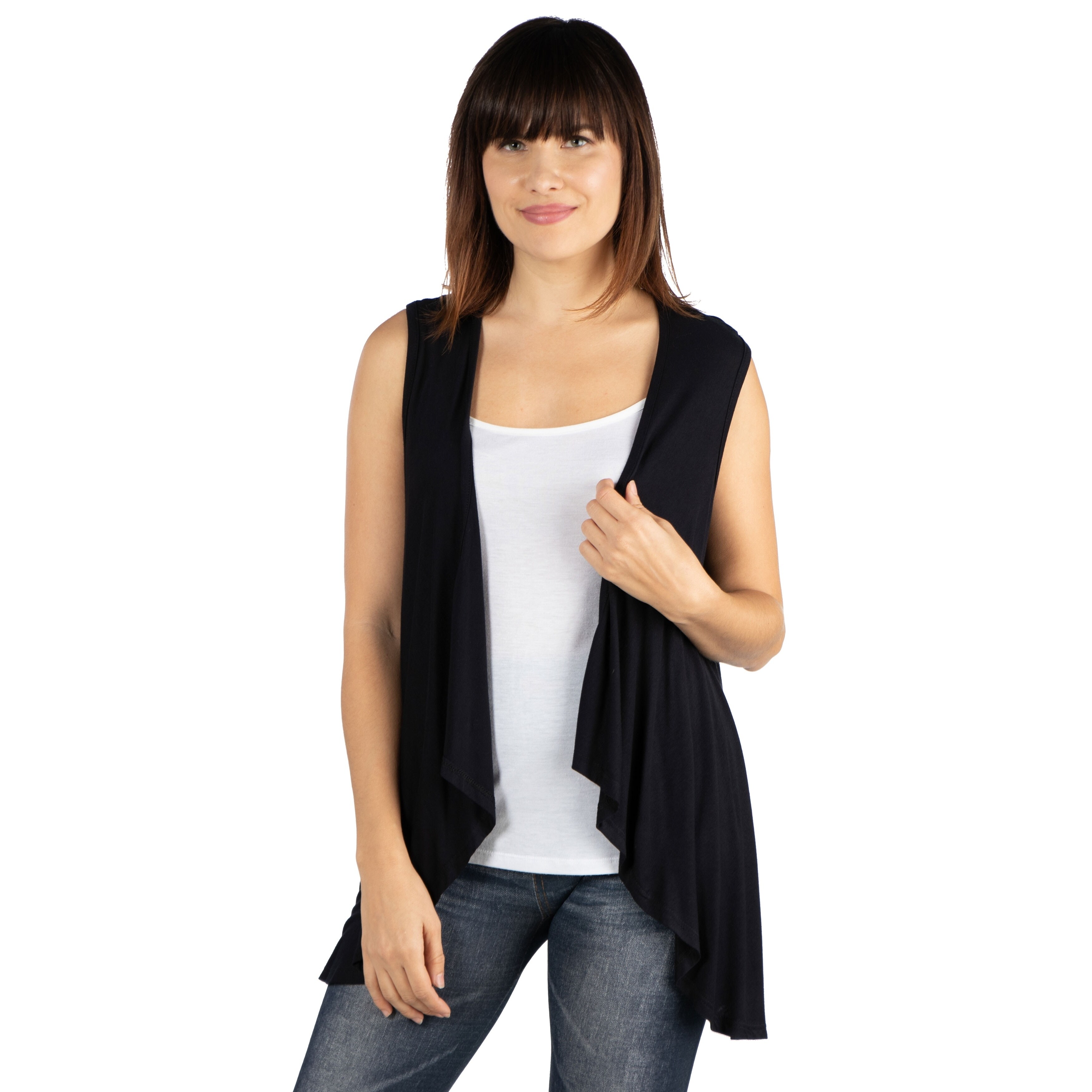 black cardigan vest