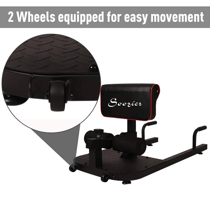 Soozier Multifunctional Abs Glutes Quads Training Workout Exercise Machine - Black - N/A