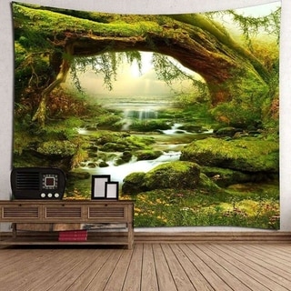 Art Forest Print Tapestry Wall Hanging Tapestry Wall Blankets Home Decoration 