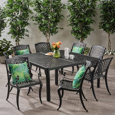 Aviary Aluminum 9-piece Outdoor Dining Set by Christopher Knight Home