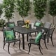 Aviary Aluminum 9-piece Outdoor Dining Set by Christopher Knight Home ...