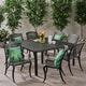 Aviary Outdoor 8 Seater Aluminum Dining Set by Christopher Knight Home - Thumbnail 0