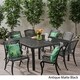 Aviary Outdoor 8 Seater Aluminum Dining Set by Christopher Knight Home - Thumbnail 1