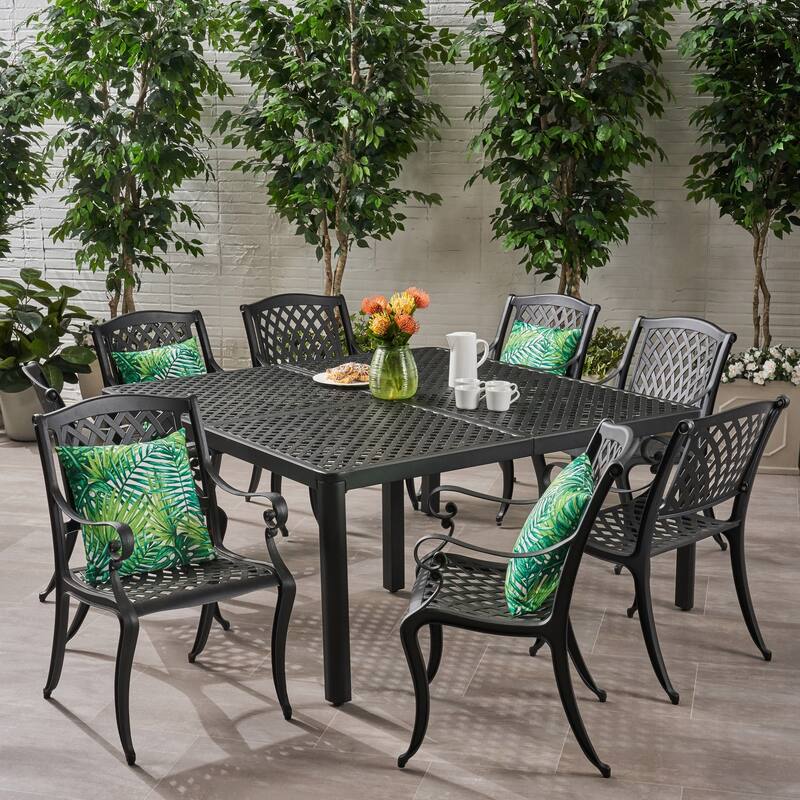 Aviary Aluminum 9-piece Outdoor Dining Set by Christopher Knight Home