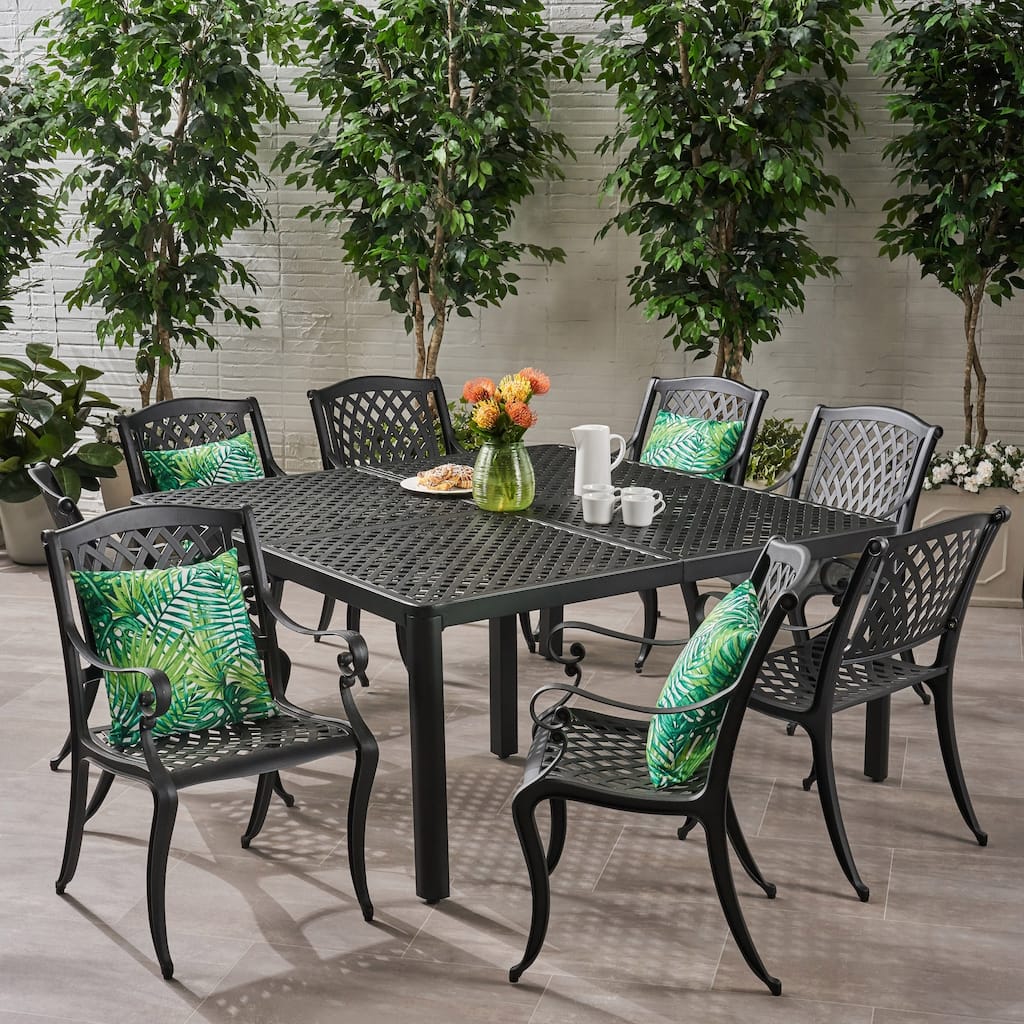 Aviary Aluminum 9-piece Outdoor Dining Set by Christopher Knight Home