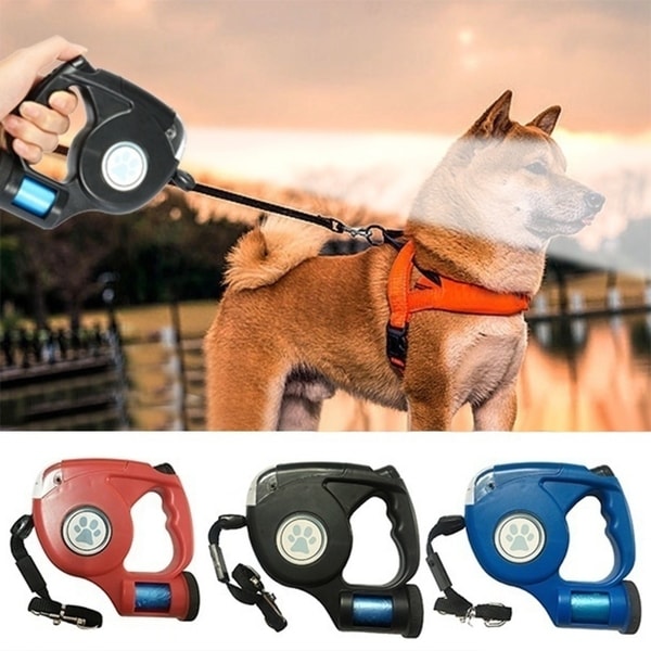 led retractable dog leash