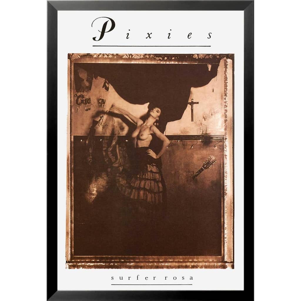 Pixies 'Surfer Rosa' 1988 Album Art Framed Print Poster - 36 x 24