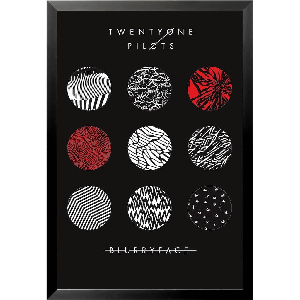 FRAMED Twenty One Pilots - Blurryface 2015 Album 36x24 Music Band Art Print Poster - 36 x 24