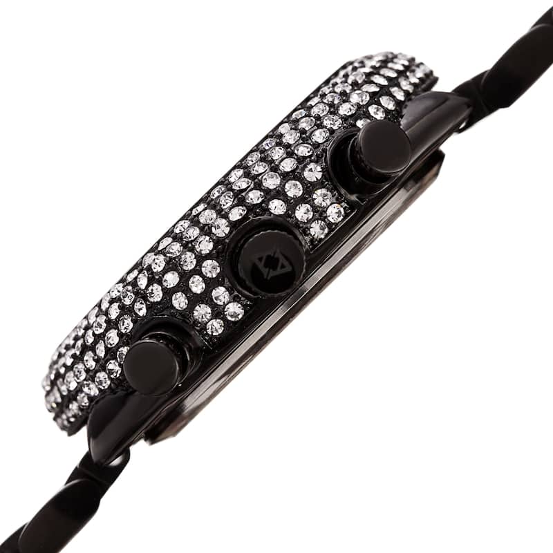 Akribos XXIV Men's Chronograph Crystal Encrusted Bracelet Watch