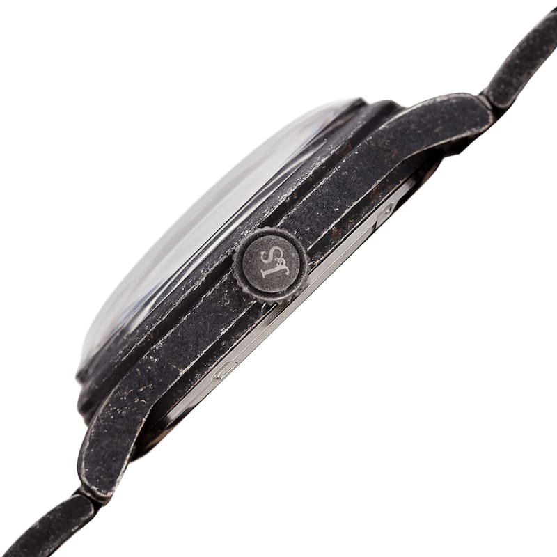 Joshua & Sons Men's Antique Style Arc Dial Bracelet Watch Strap