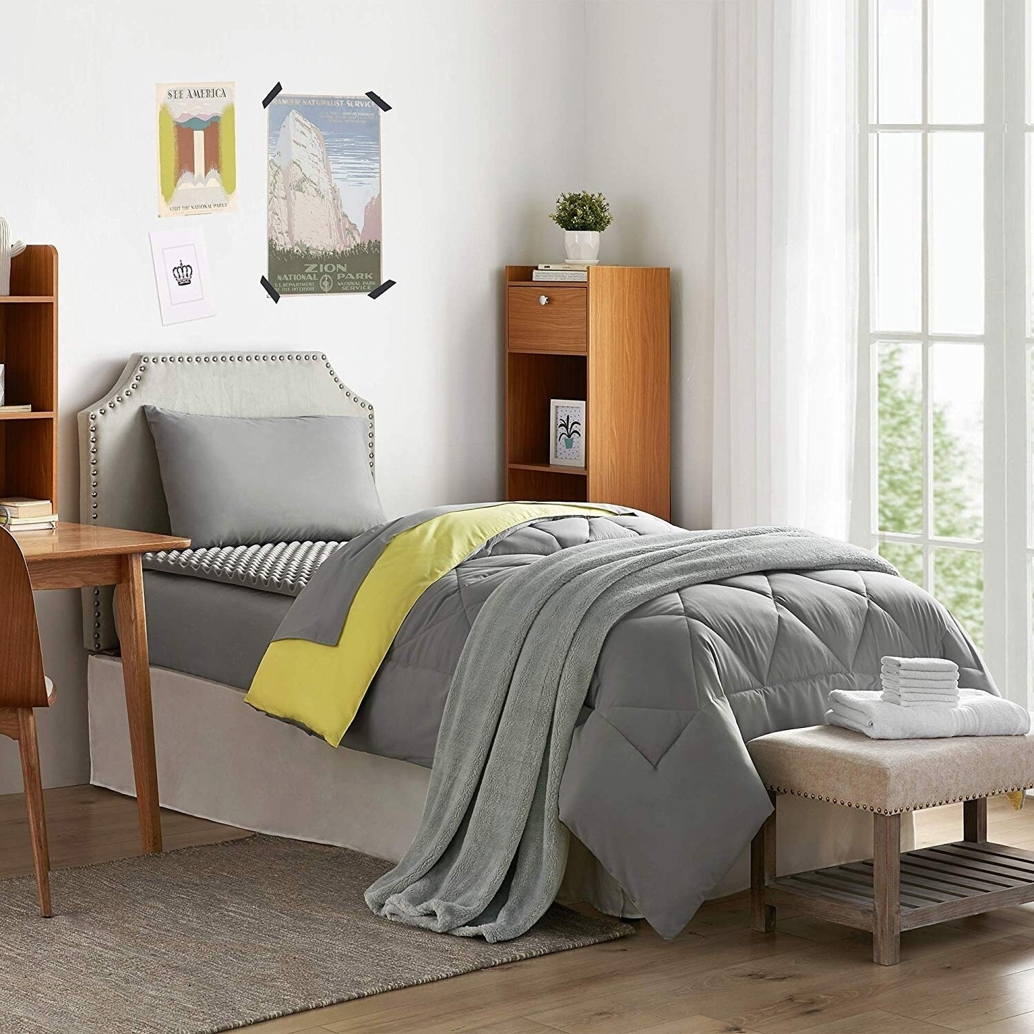 Twin XL Dorm Room Bedding Set 