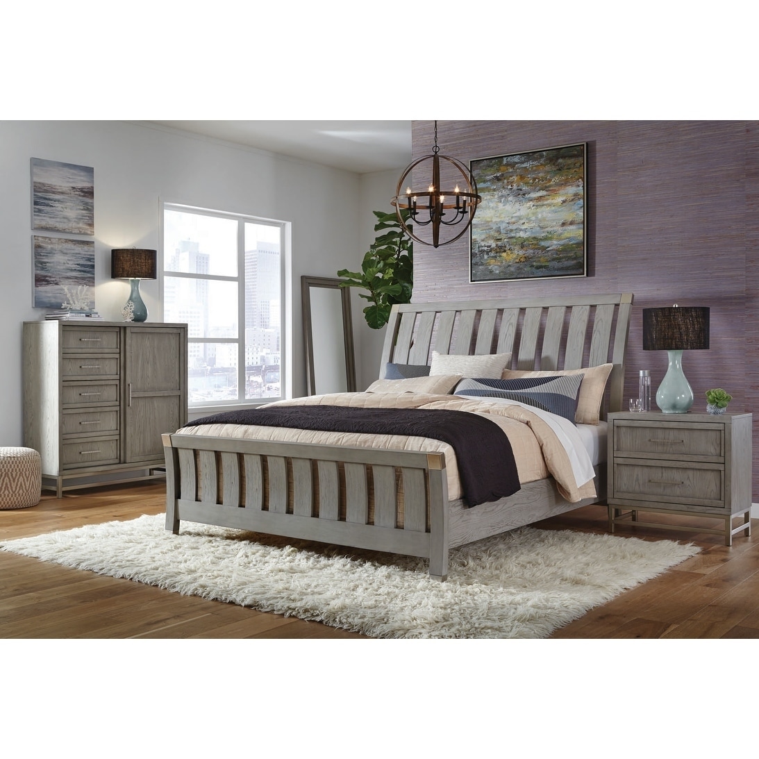 Shop Palliser Furniture Venice Oaken Sleigh Bed Overstock